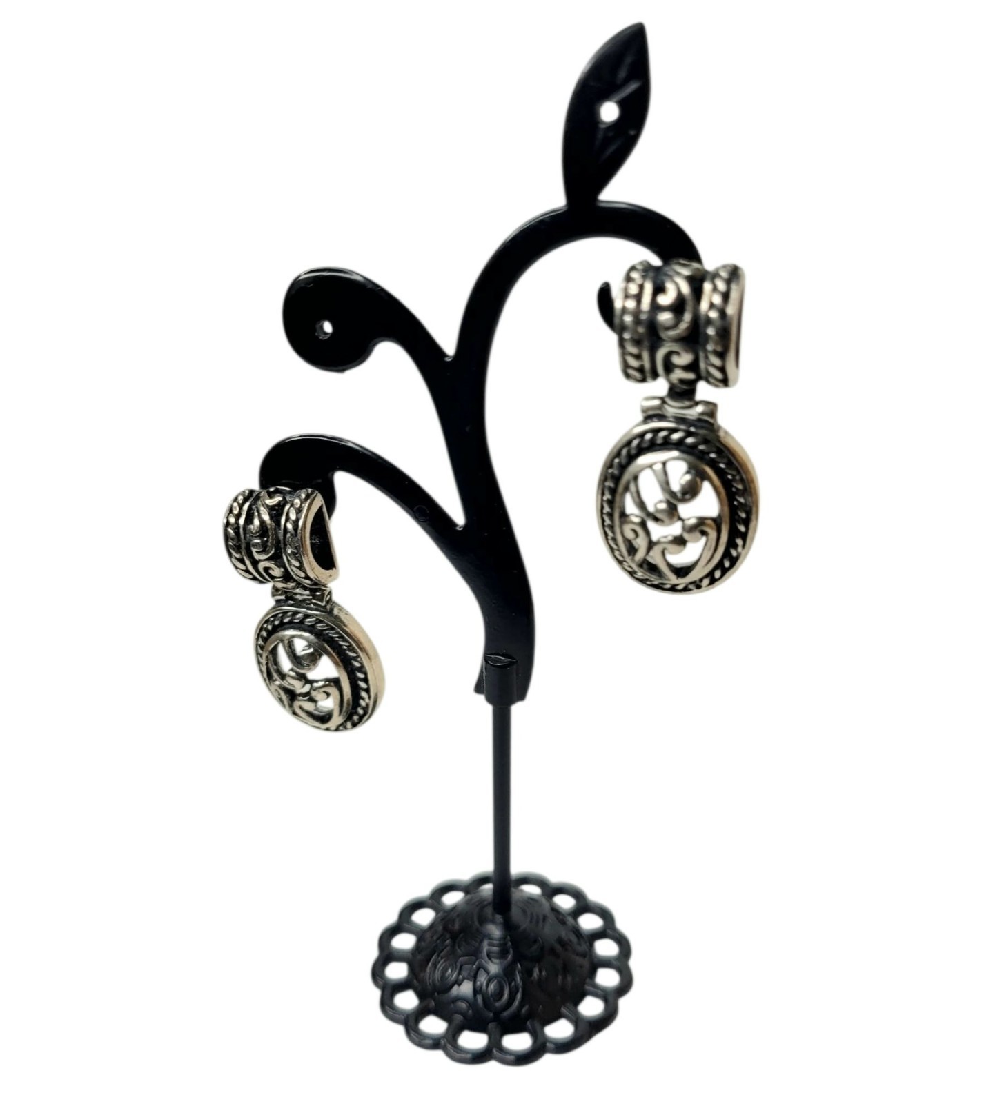 Vintage 925 ATI Mexico Sterling Silver 1.34″ Drop Dangle Earrings
