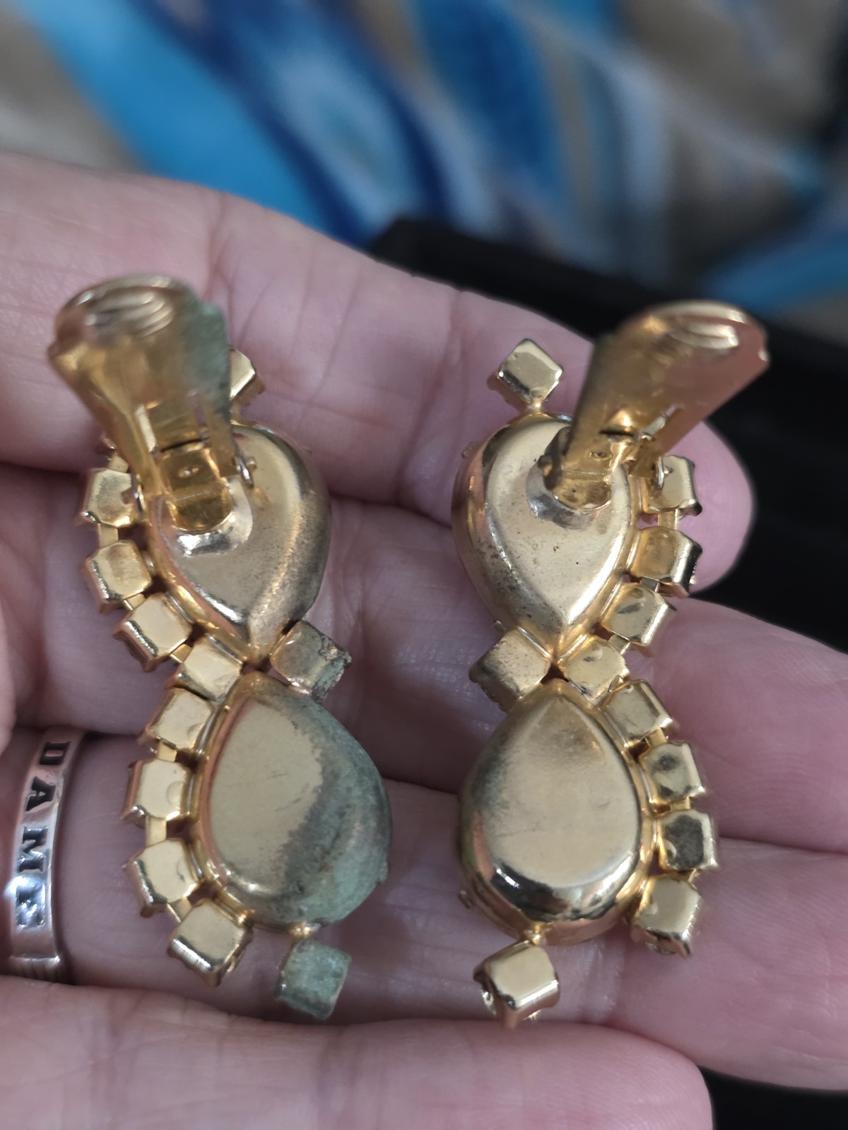 Vintage Clip Screwback Earring Lot Monet Napier Avon