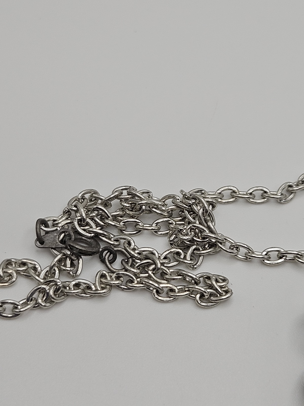 Vintage Alchemy Gothic Speculum Scull Lady Mirrored Pendant Necklace Pewter