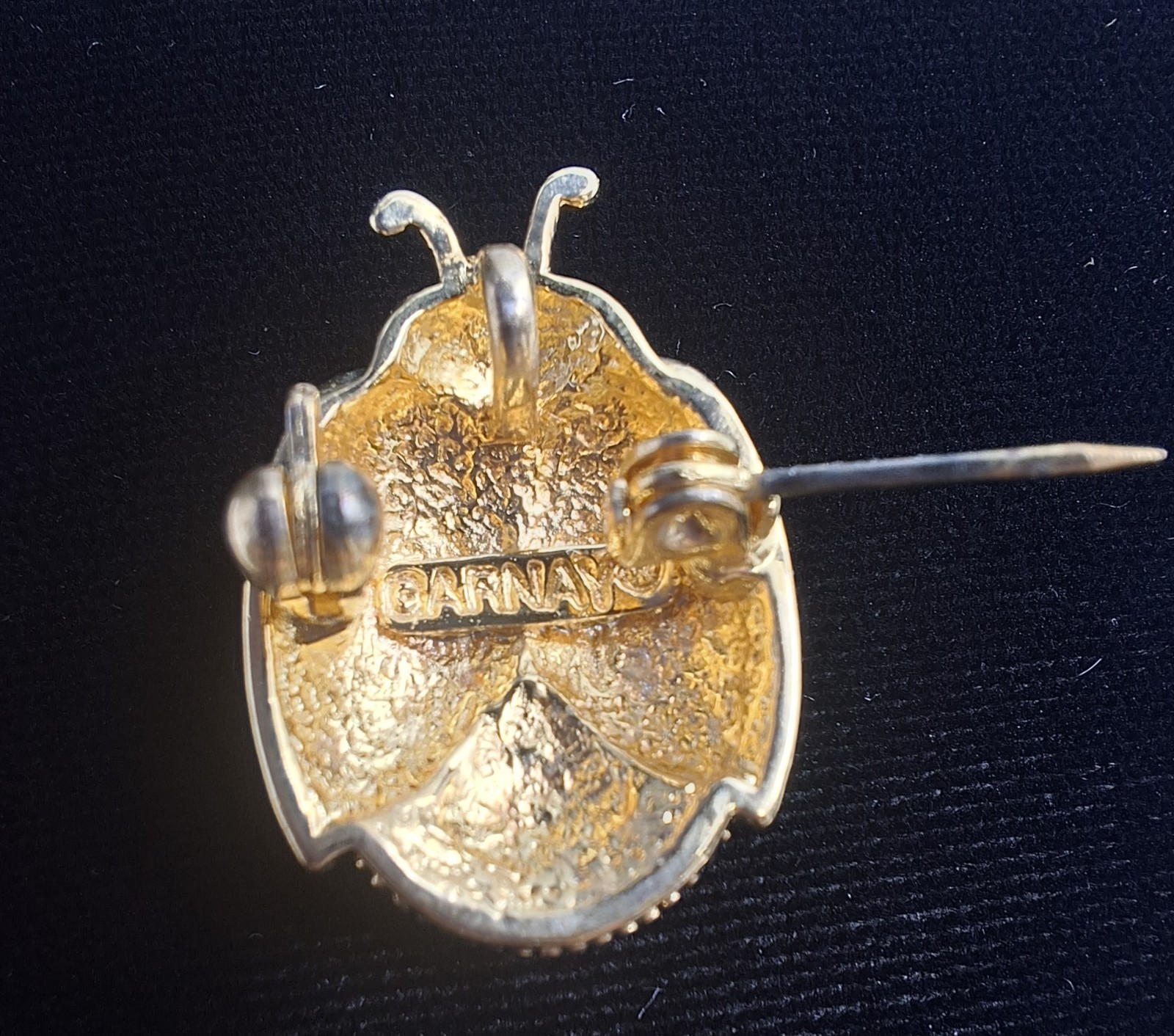 Rare Hard to Find – Retired Gold Plated DAR Ladybug Pendant Pin By GARNAY