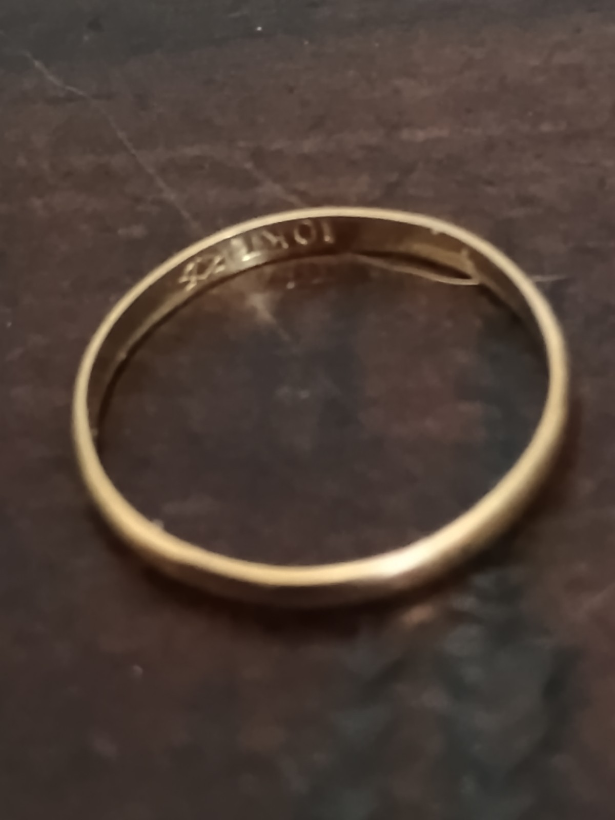 Vintage 10k Baby Gold Band Ring Can Be Worn On Chain As Pendant / Charm as well