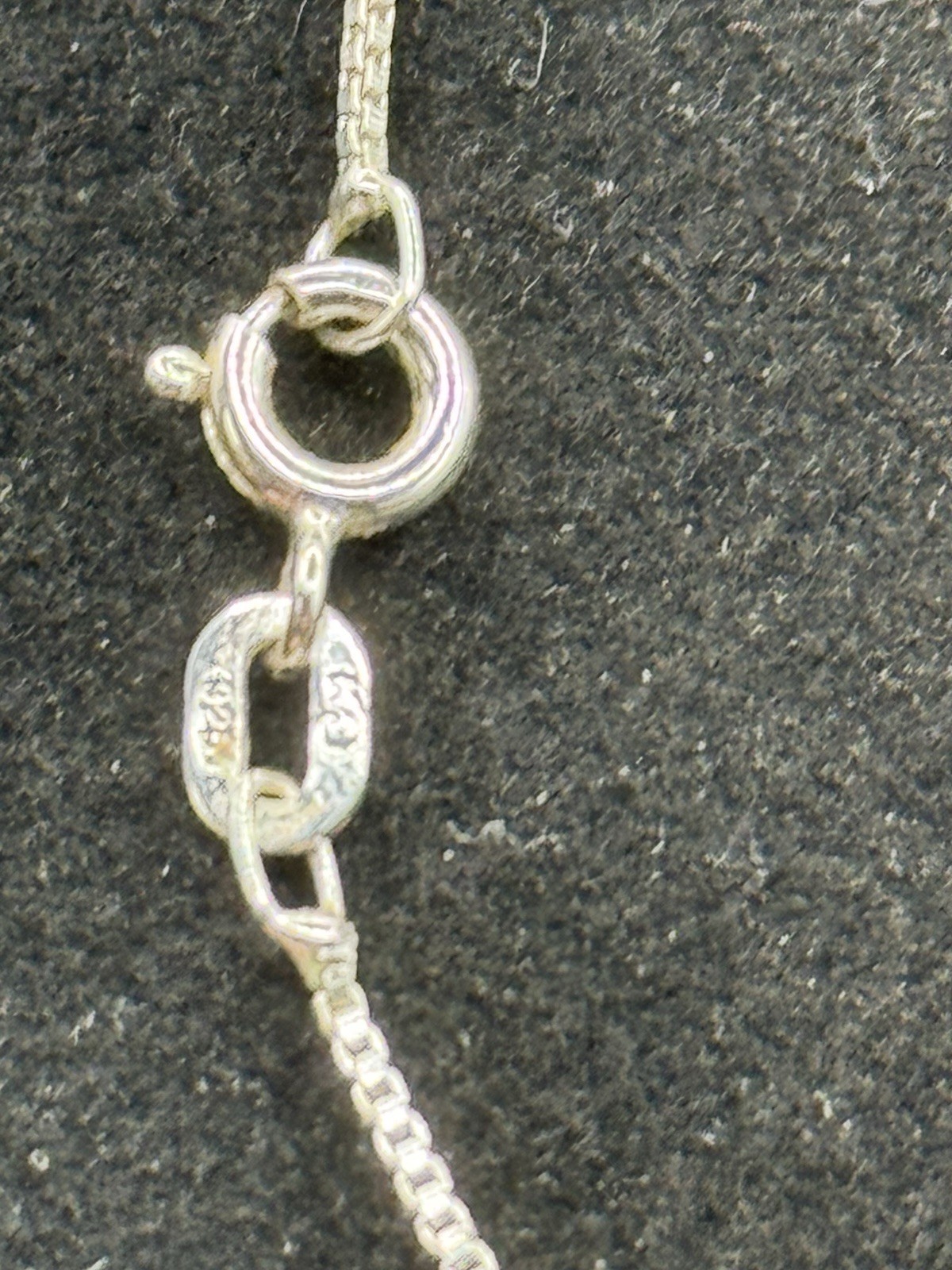 VTG: Sterling Silver925 Pendant Blue-Crafted Opal W/ Marcasite Surroundings 18”