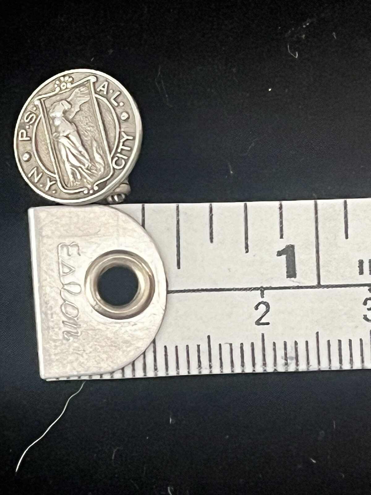 Vintage 1931 Sterling Silver P.S.A.L. New York City Pin 1.53g