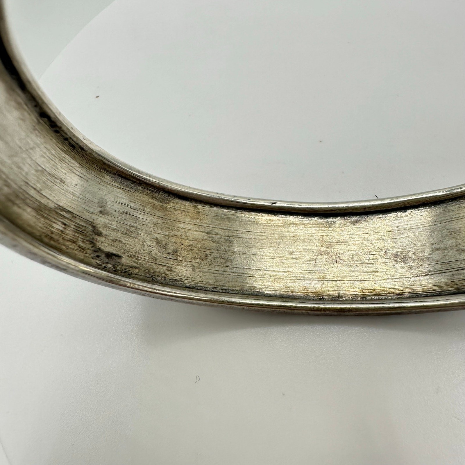 Navajo Native vintage sterling silver turquoise chip inlay cuff bracelet 28.54