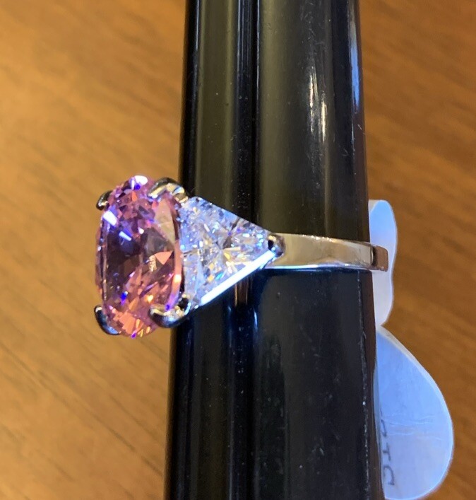 BUTLER 5th Ave. Collection “Tickled Pink” Cubic Zirconia Ring Size 6