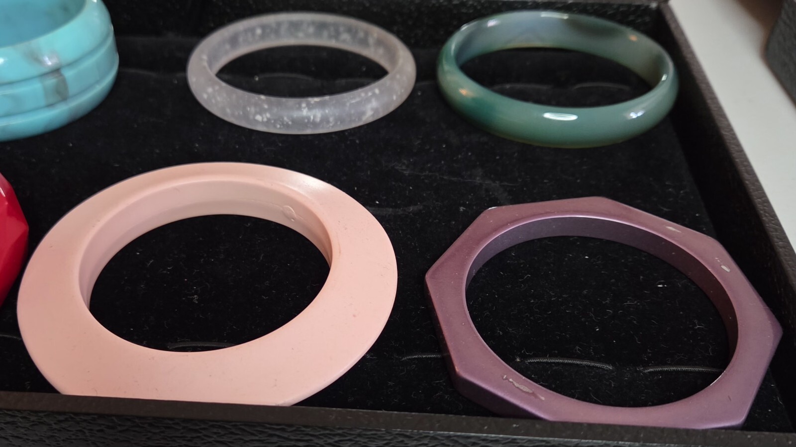 Vintage 70’s, 80’s Bangle Bracelets Plastic, Pooka,Bamboo Shell Lot Of 20