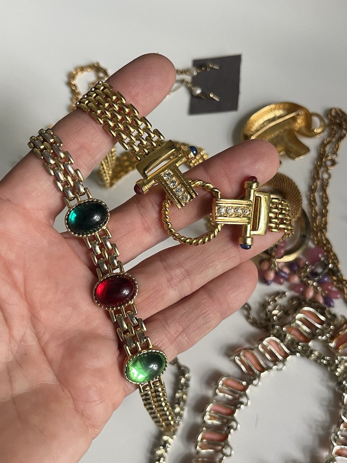 Vintage Jewelry Lot Monet Coro LC Avon Coventry Enamel Rhinestone Heart 1960-80’