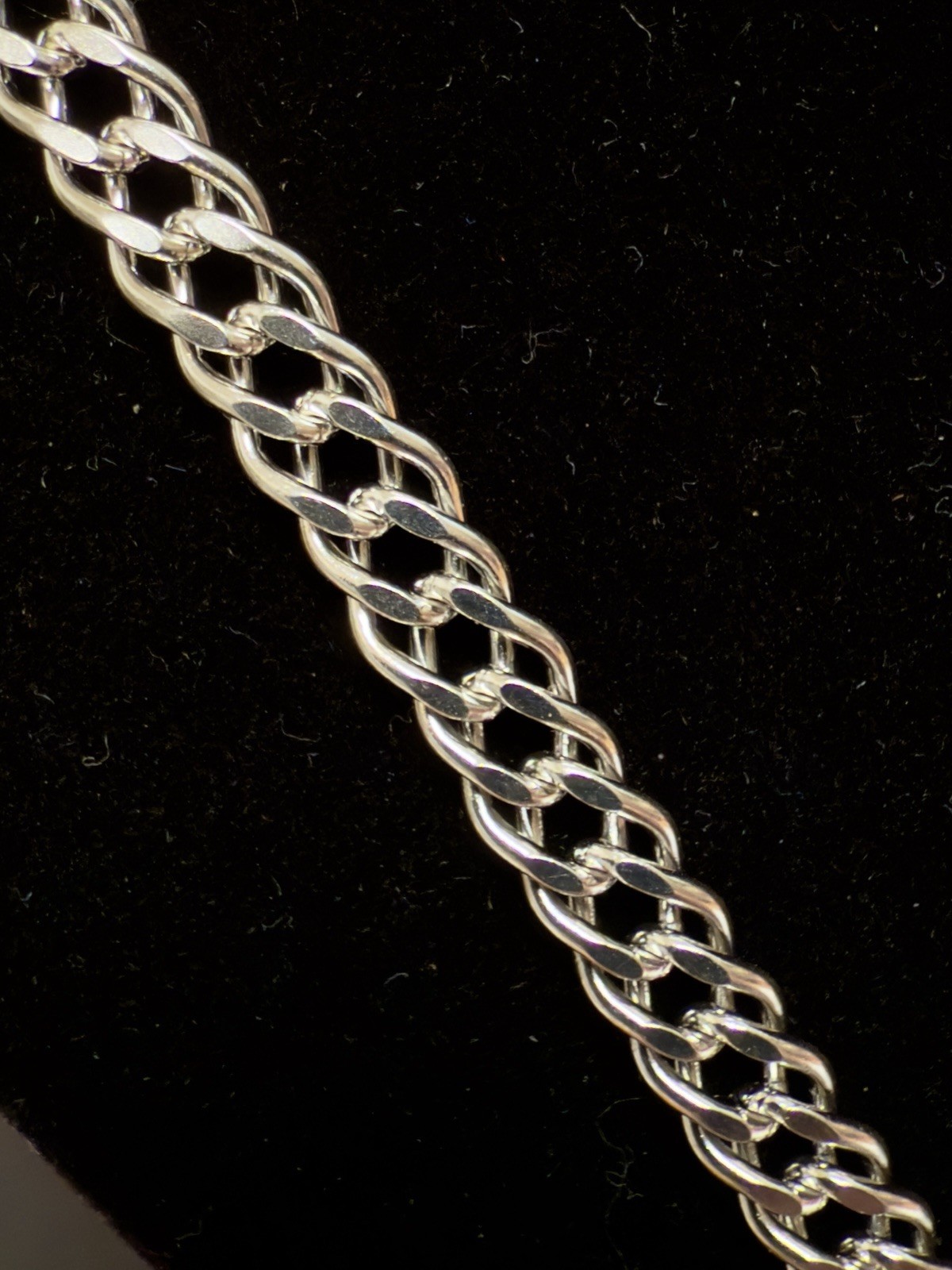 Designer 925 Sterling Silver Chain – 22.5″ – 57 cm – Vintage East European #1871