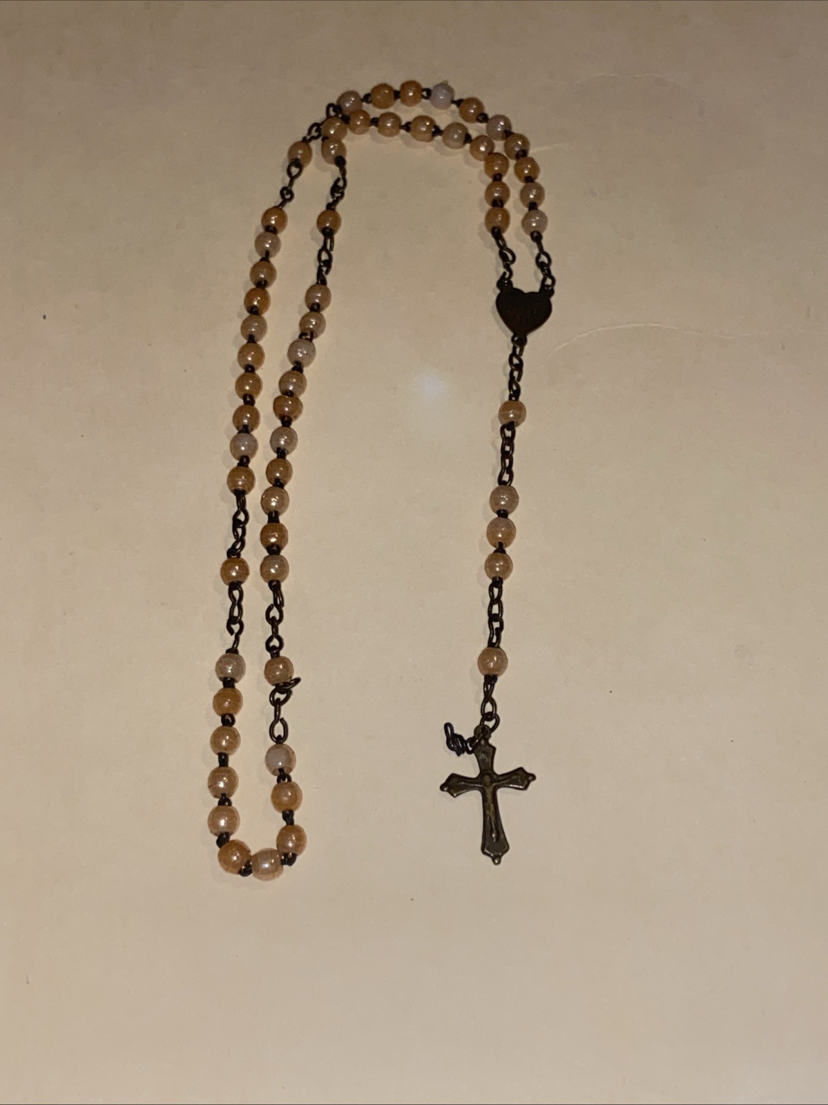 ESTATE SALE: Beaded & Chain Cross Rosary Lot-4