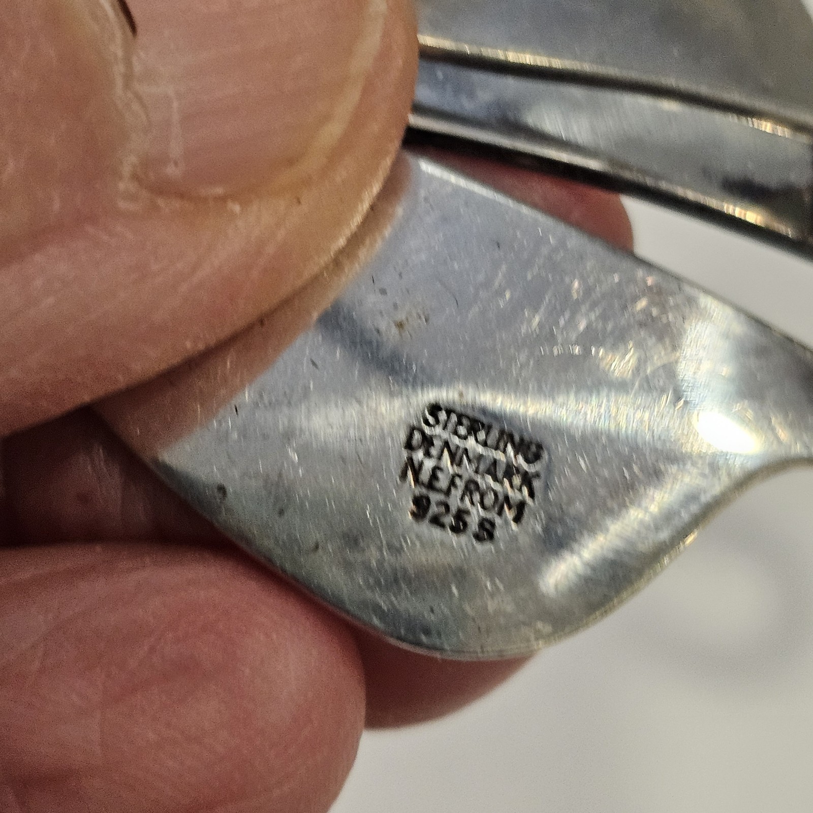 Danish Sterling N.E. FROM Leaf Pin MCM