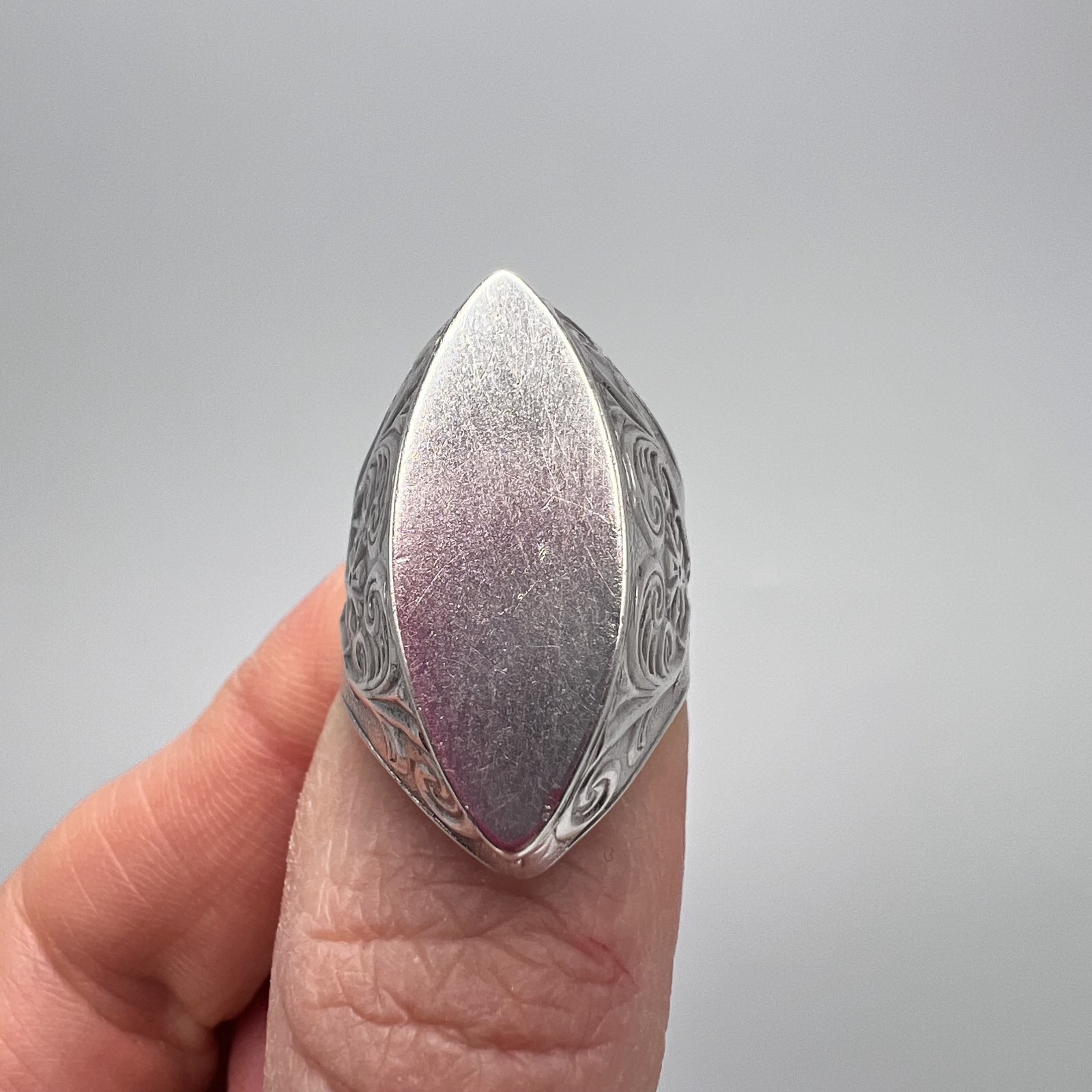 Vintage USSR Sterling Silver 875 Ring Soviet Jewelry Men’s Stamp Size 6.5 US