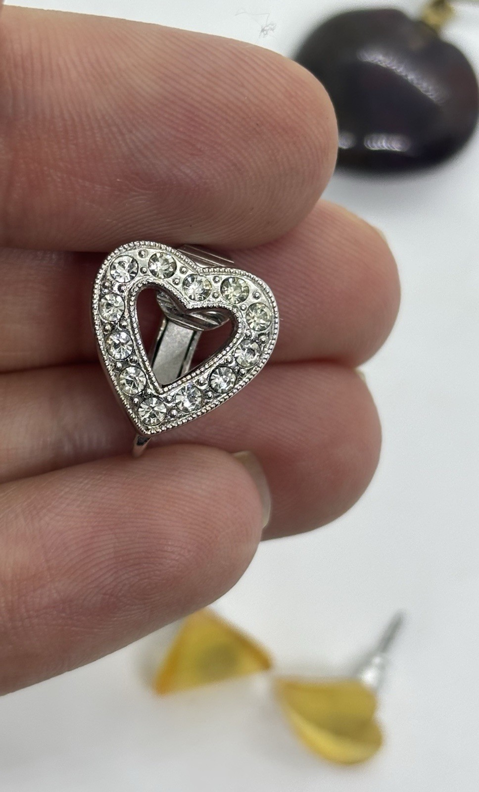 14 Pc Heart Themed Vtg/Now Jewelry Lot Charles Winston/Avon/White Stag/Sarah Cov
