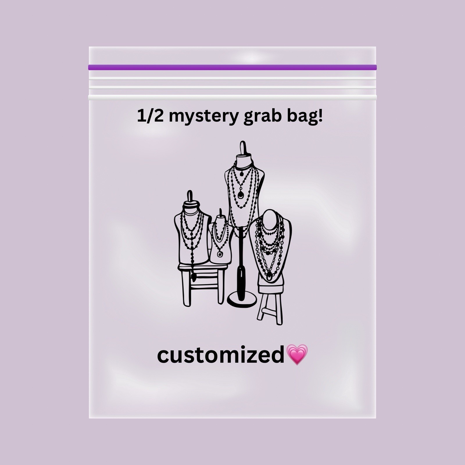 Mystery 1/2 Pound Vtg – Mod JEWELRY Lot All Wearable! CUSTOMIZED Grab Bag READ!