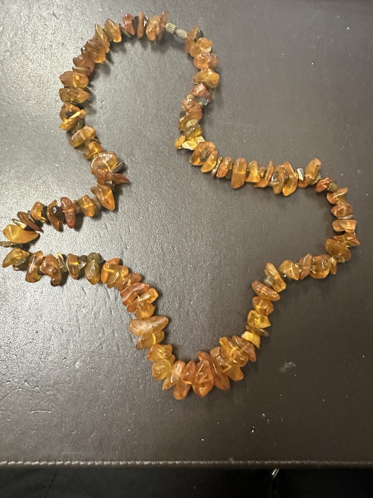 Vintage Amber Necklace, 22 Inches
