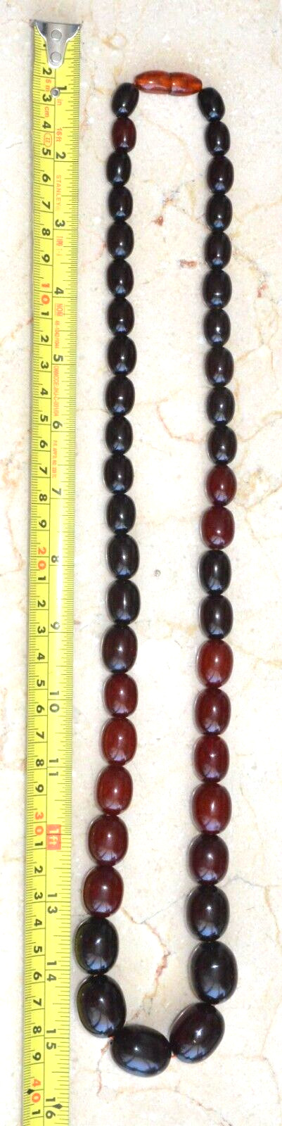 ✅80cm =102gr RUSSIAN SOVIET BALTIC AMBER BEAD NECKLACE 琥珀 BRACELET STONE PENDANT