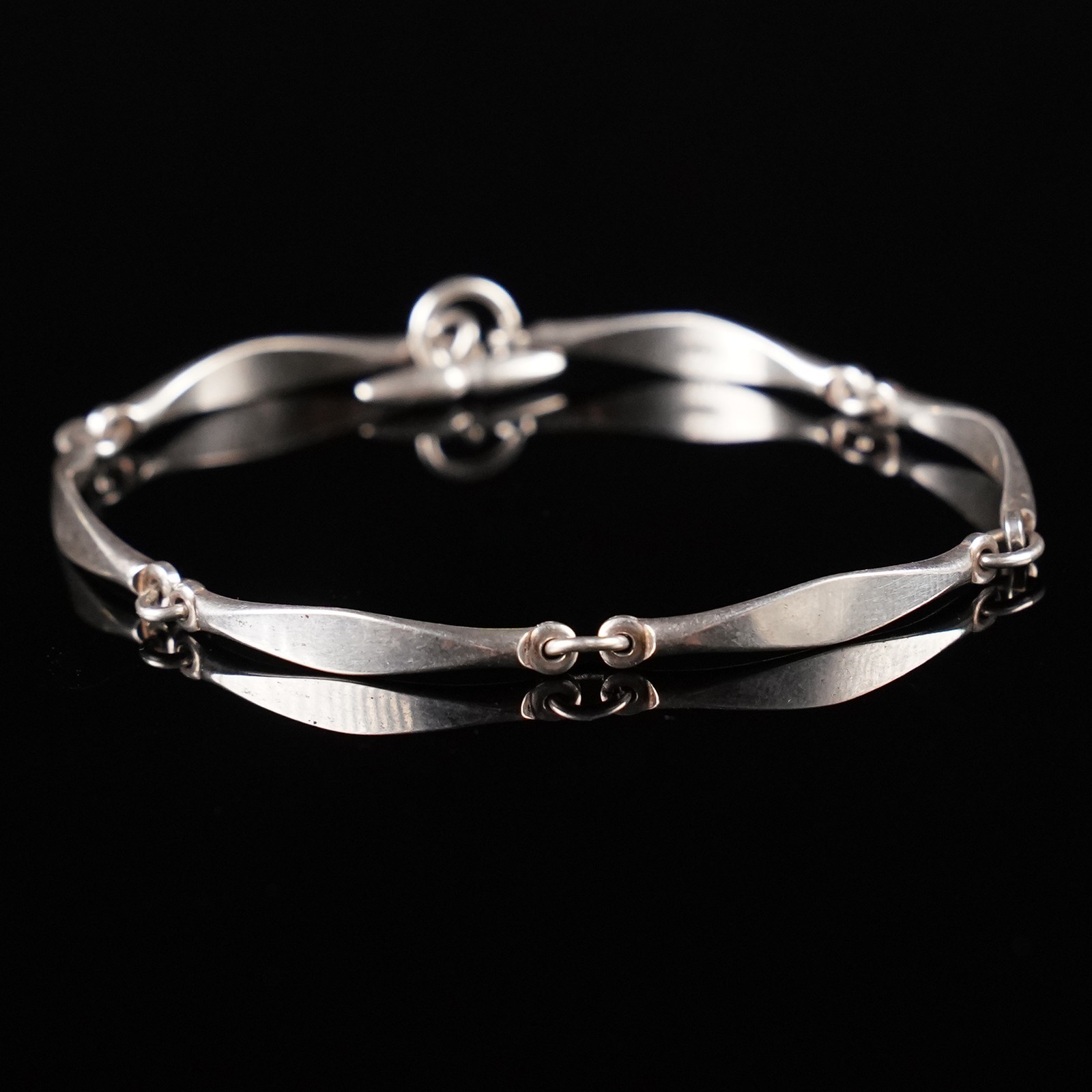 N.E. From Scandinavian Sterling Silver Modernist Bracelet Denmark