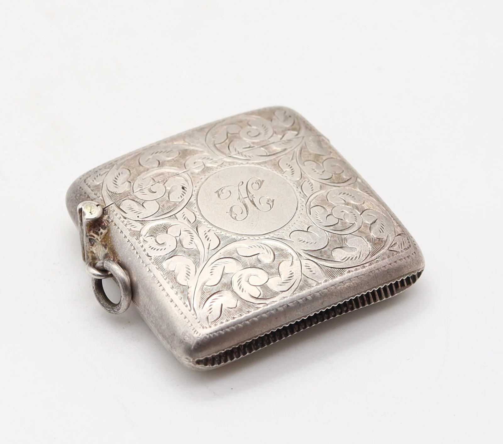 JAMES DEAKIN & SONS 1911 Chester Curved Vesta Matches Box In .925 Sterling