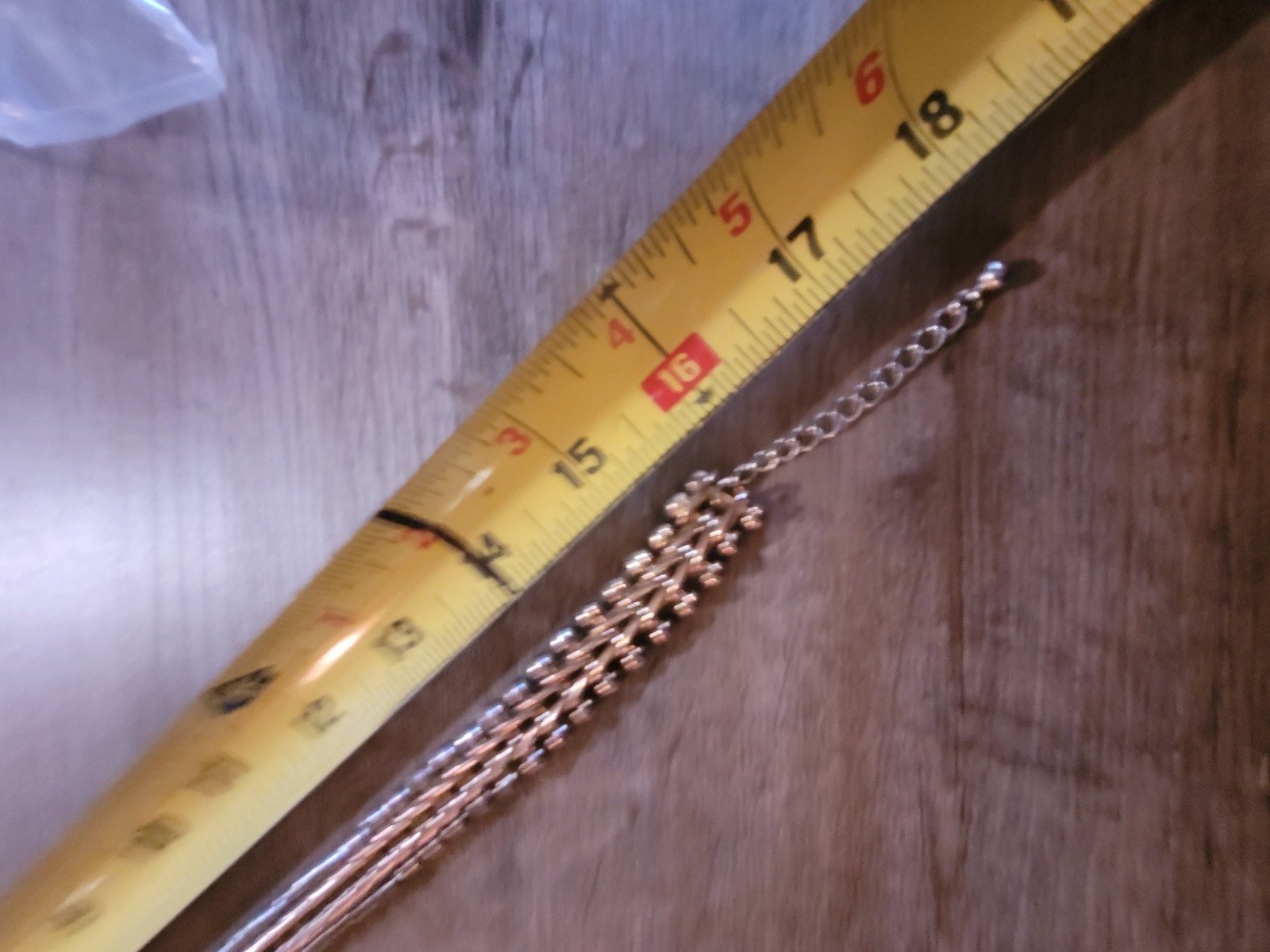 Silvertone Link Chain Articulated Necklace Vintage Costume Jewelry