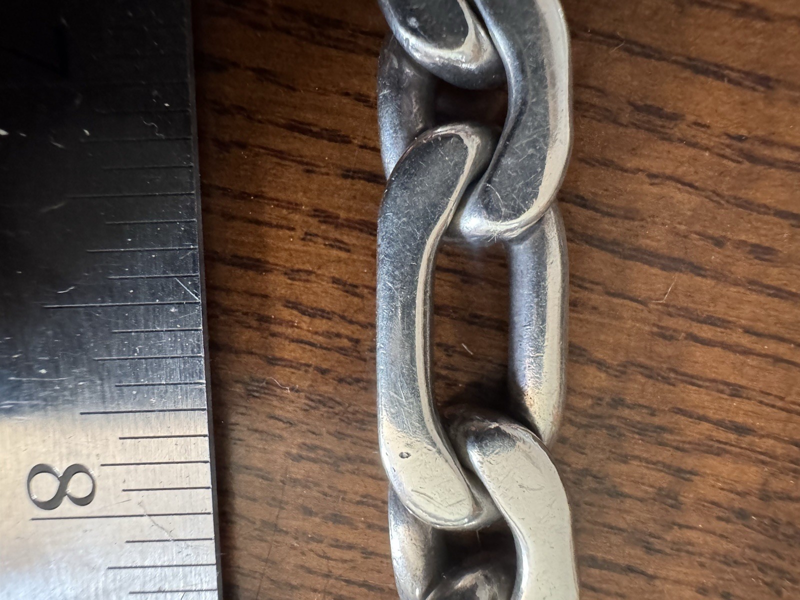 VTG Taxco Mexico Sterling Silver Bracelet Heavy Chunky Link MEX 925 79.5g