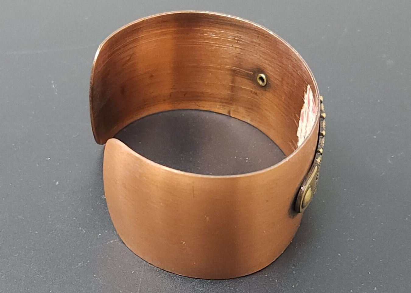 Vintage South Western Solid Copper Wide Cuff Bracelet