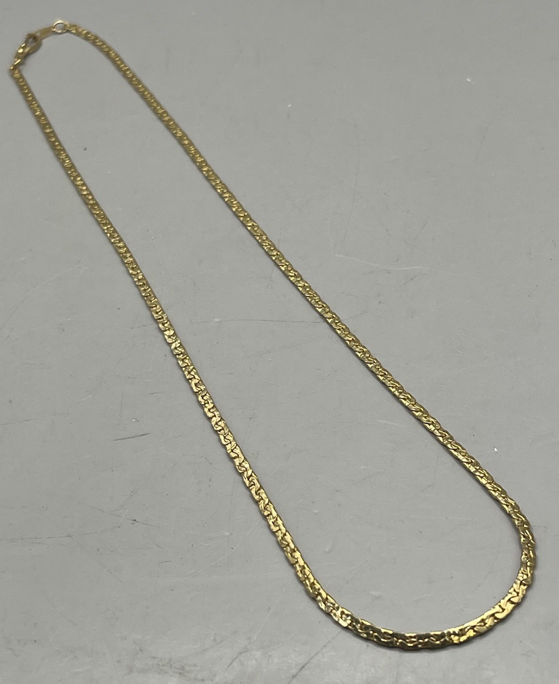 14k Gold Plate 19” Vintage Necklace Brilliant Color