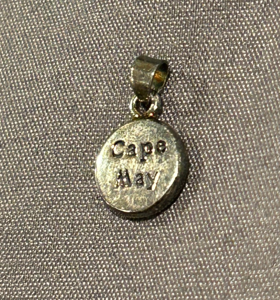 Vintage Cape May NJ Sterling Silver 925 Charm Pendant Souvenir Jersey Shore