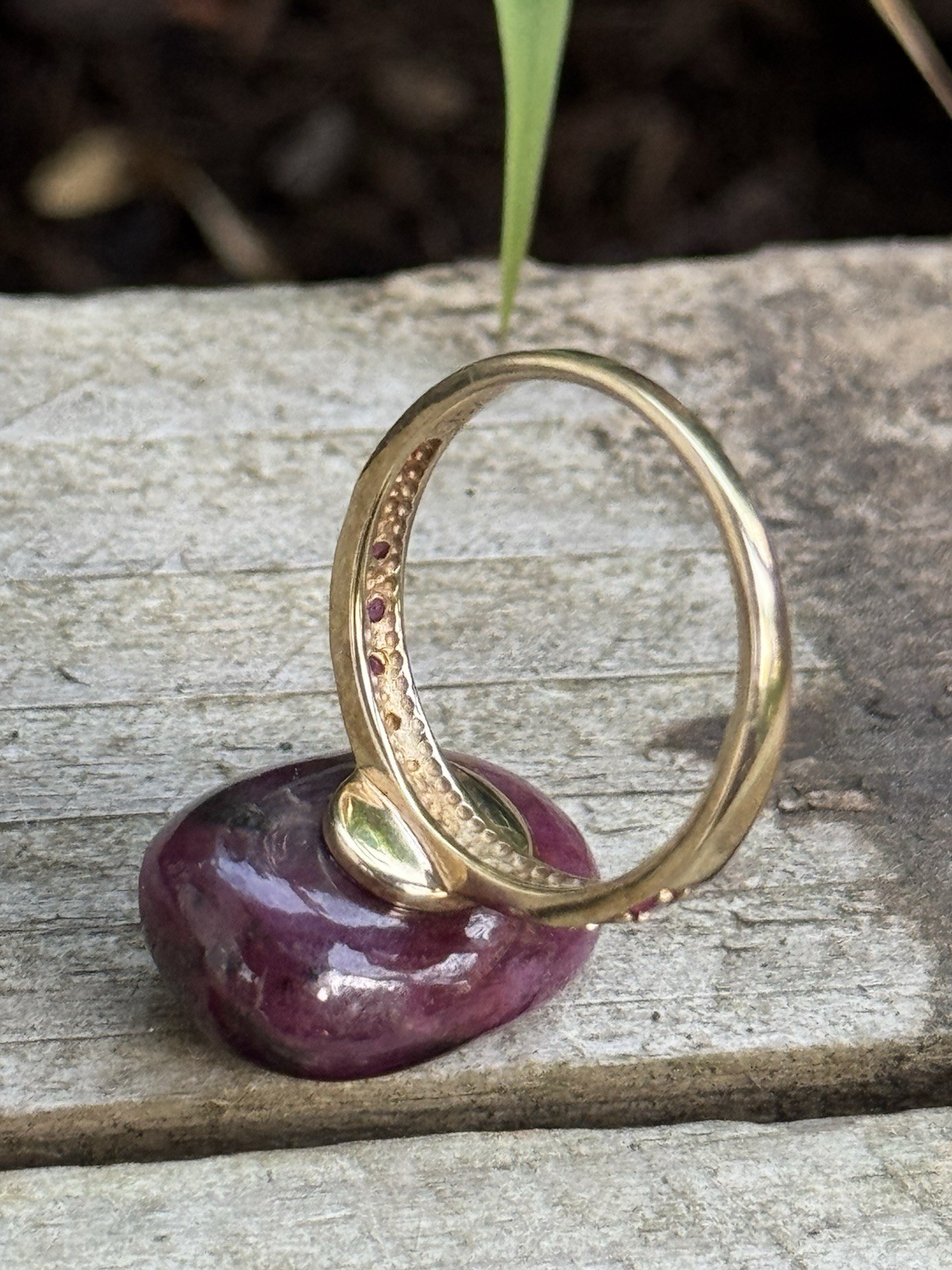 Natural Ruby ring MDI sterling silver 925