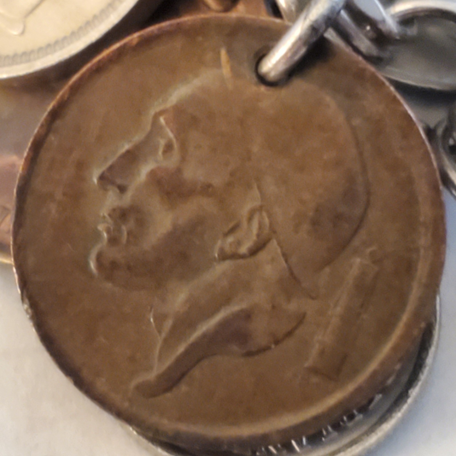 Sterling Silver Bracelet With Real European Coins 1949-1965 total of 20 Vintage