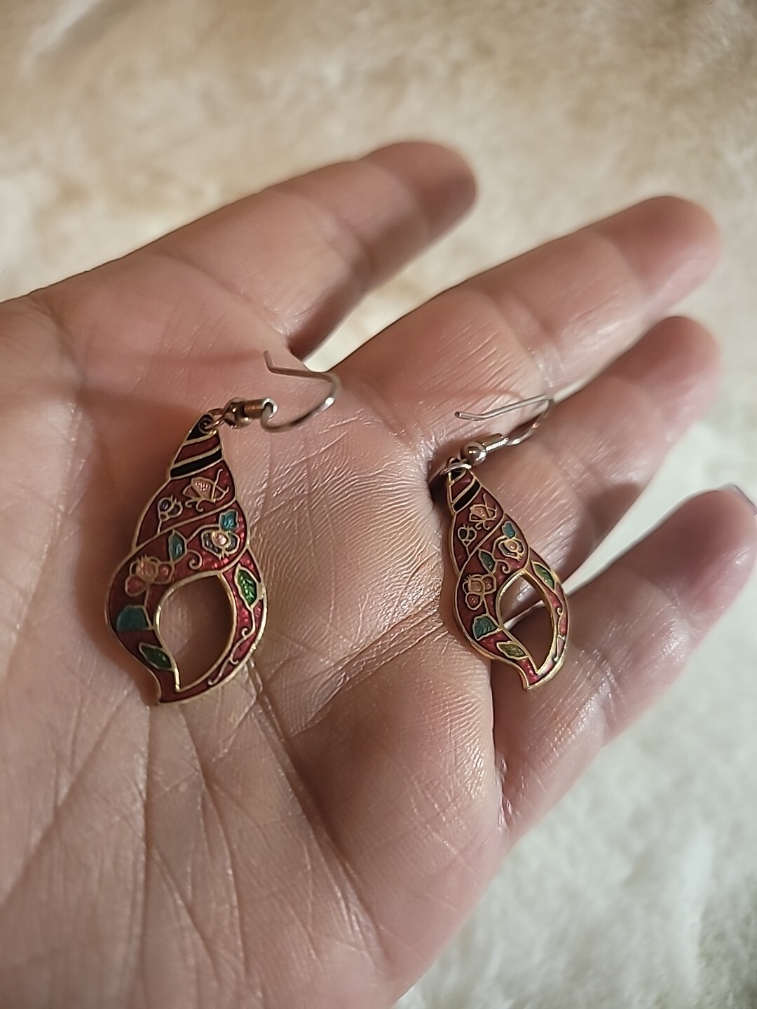 Vintage Earrings Drop Dangle Hook Pierced Jewelry Costume