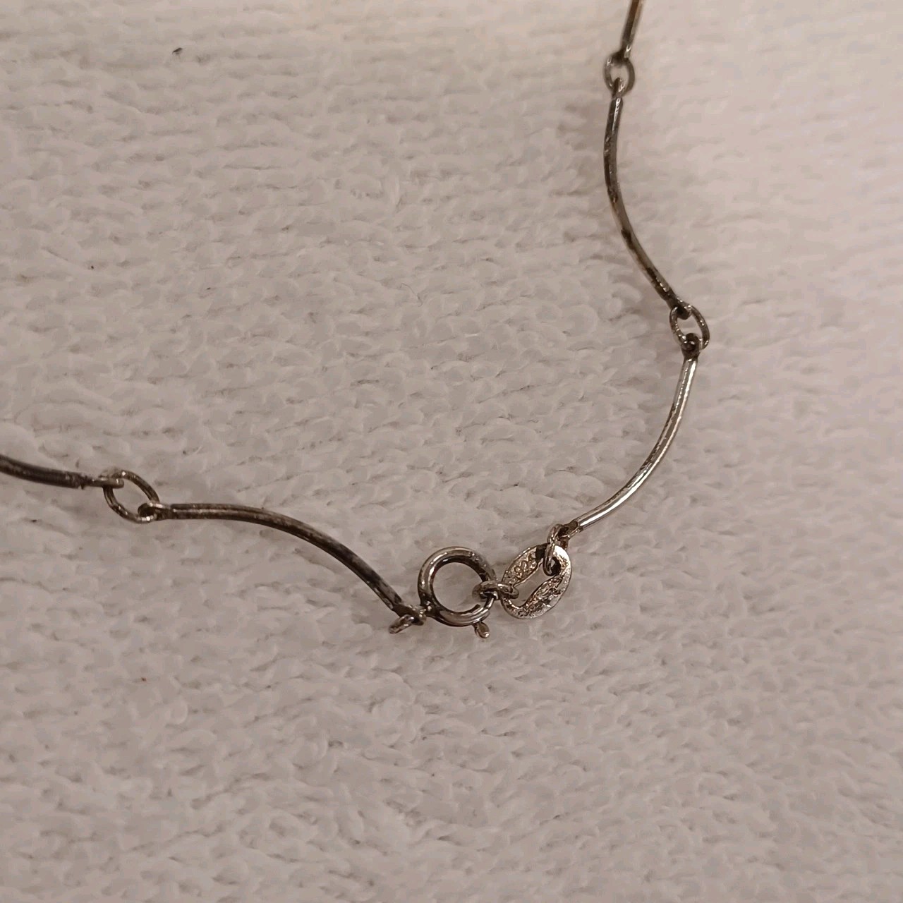 Vintage Sterling Silver And Tahitian Pearl Necklace Signed 925