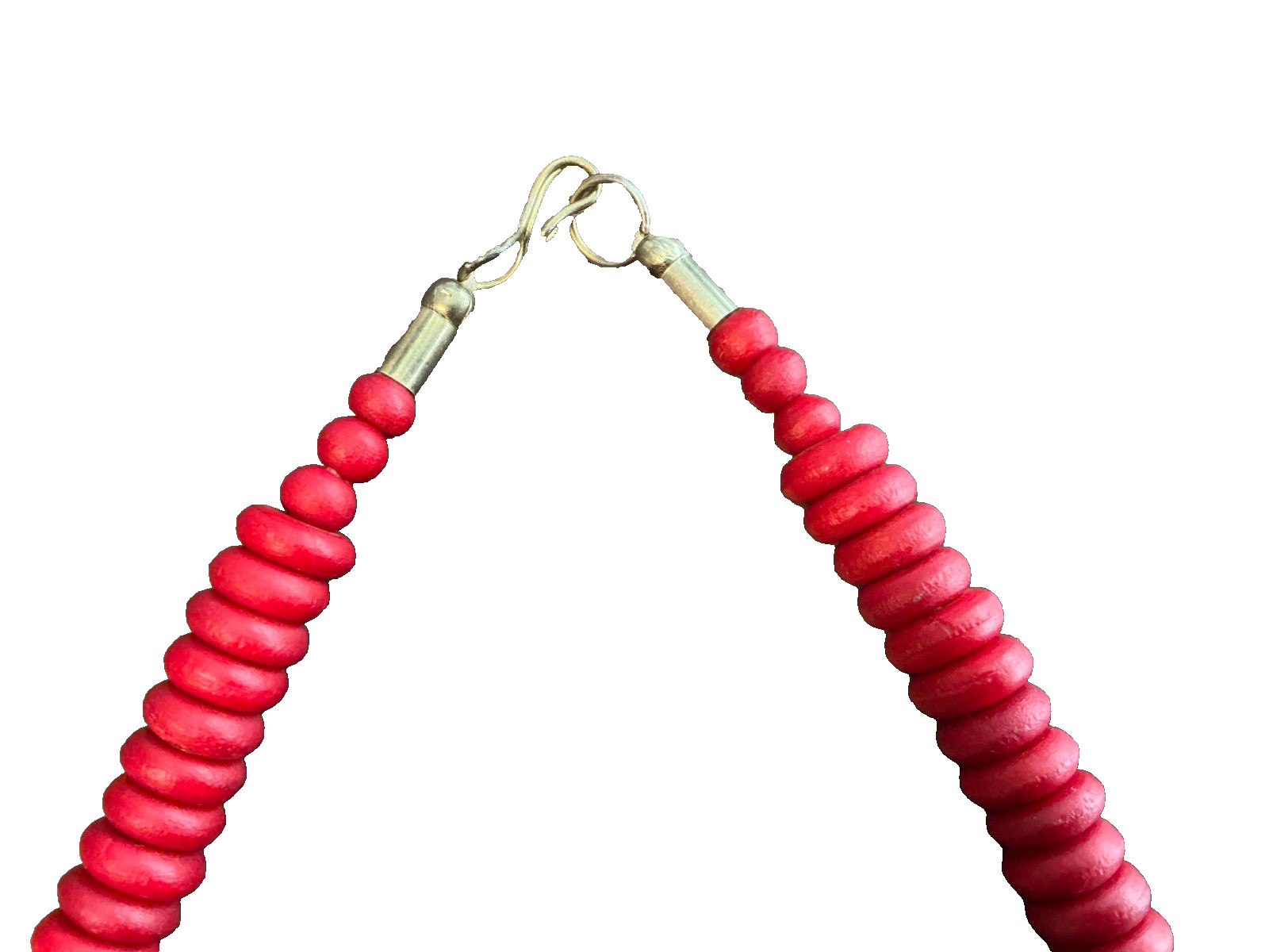 Vintage Natural Mediterranean Deep Red Coral Beads Necklace 21”