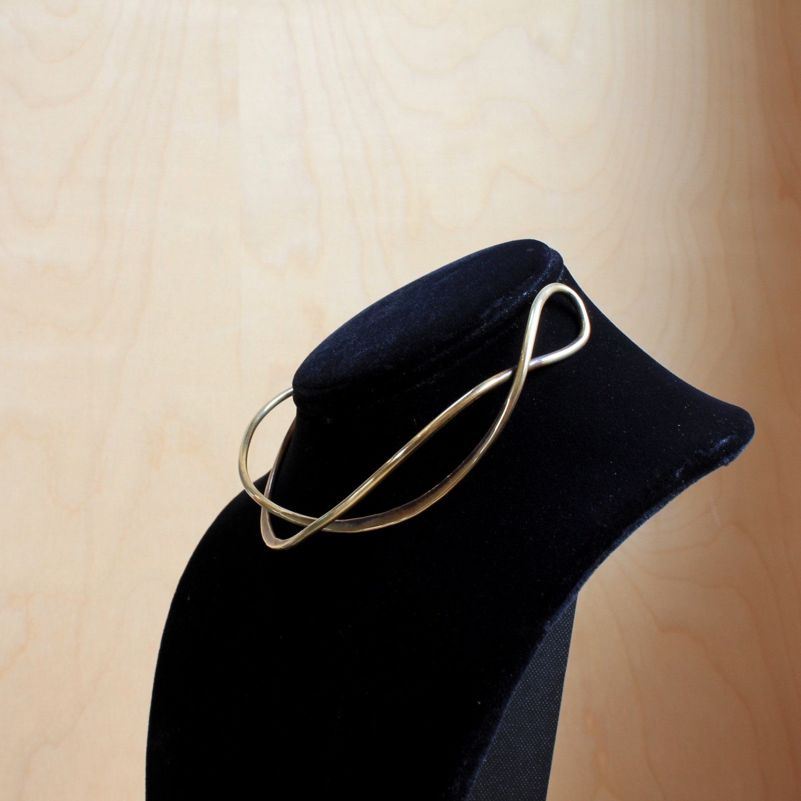 Art Smith – Mid-Century Modernist Jeweler – Signed Forged Brass Necklace