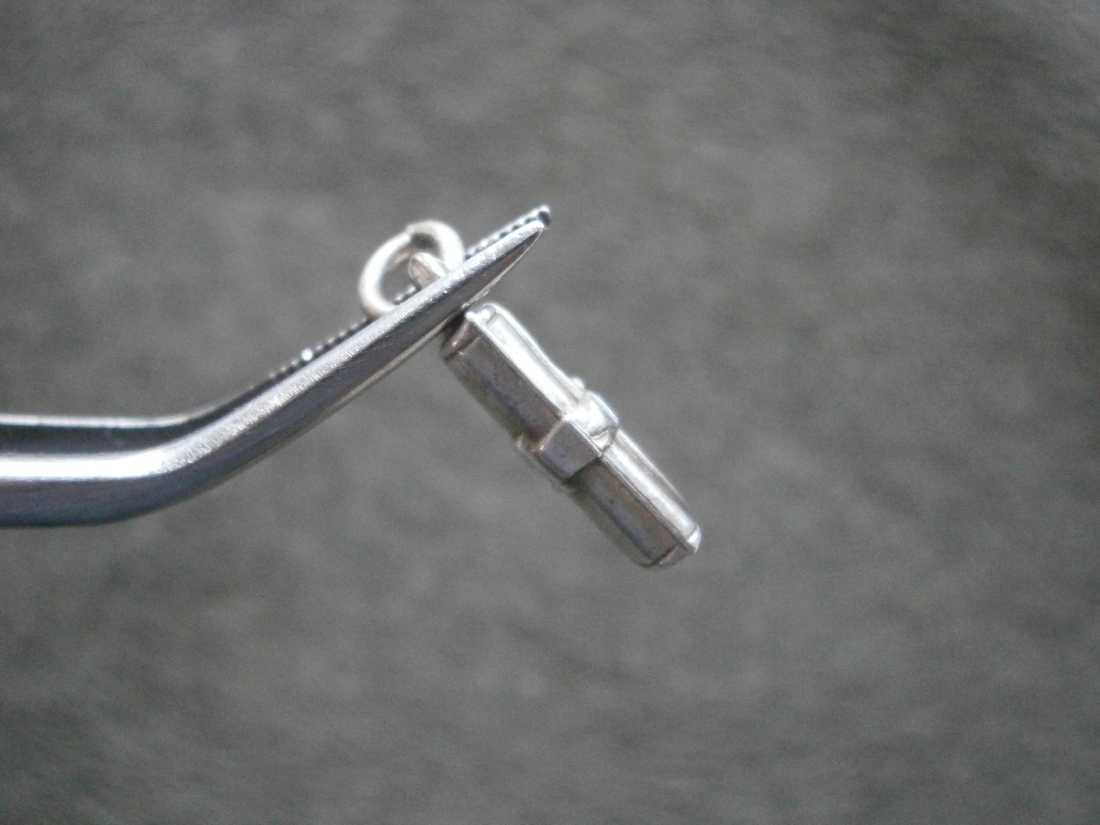 Small Clutch Purse Handbag Vintage Sterling Silver Bracelet Charm Pendant