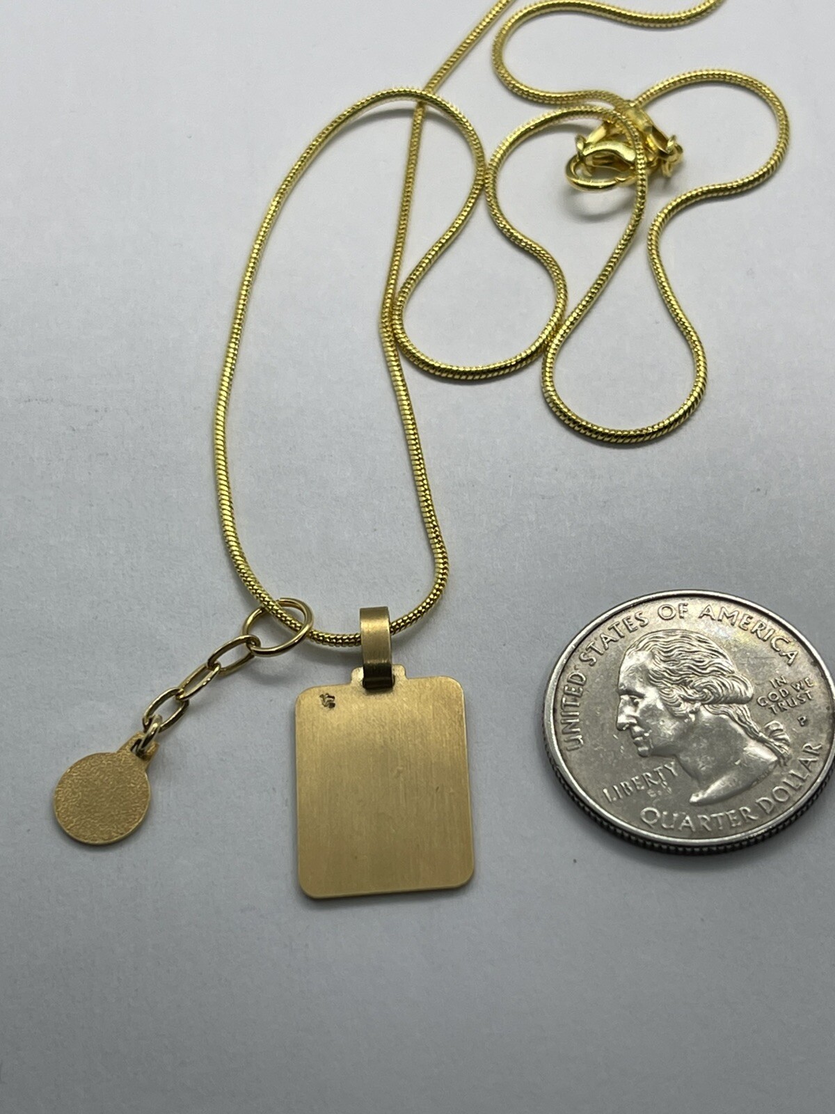 Vintage Mid Century Gold Plated Cancer the Crab Zodiac Sign Goldtone Pendant 18”