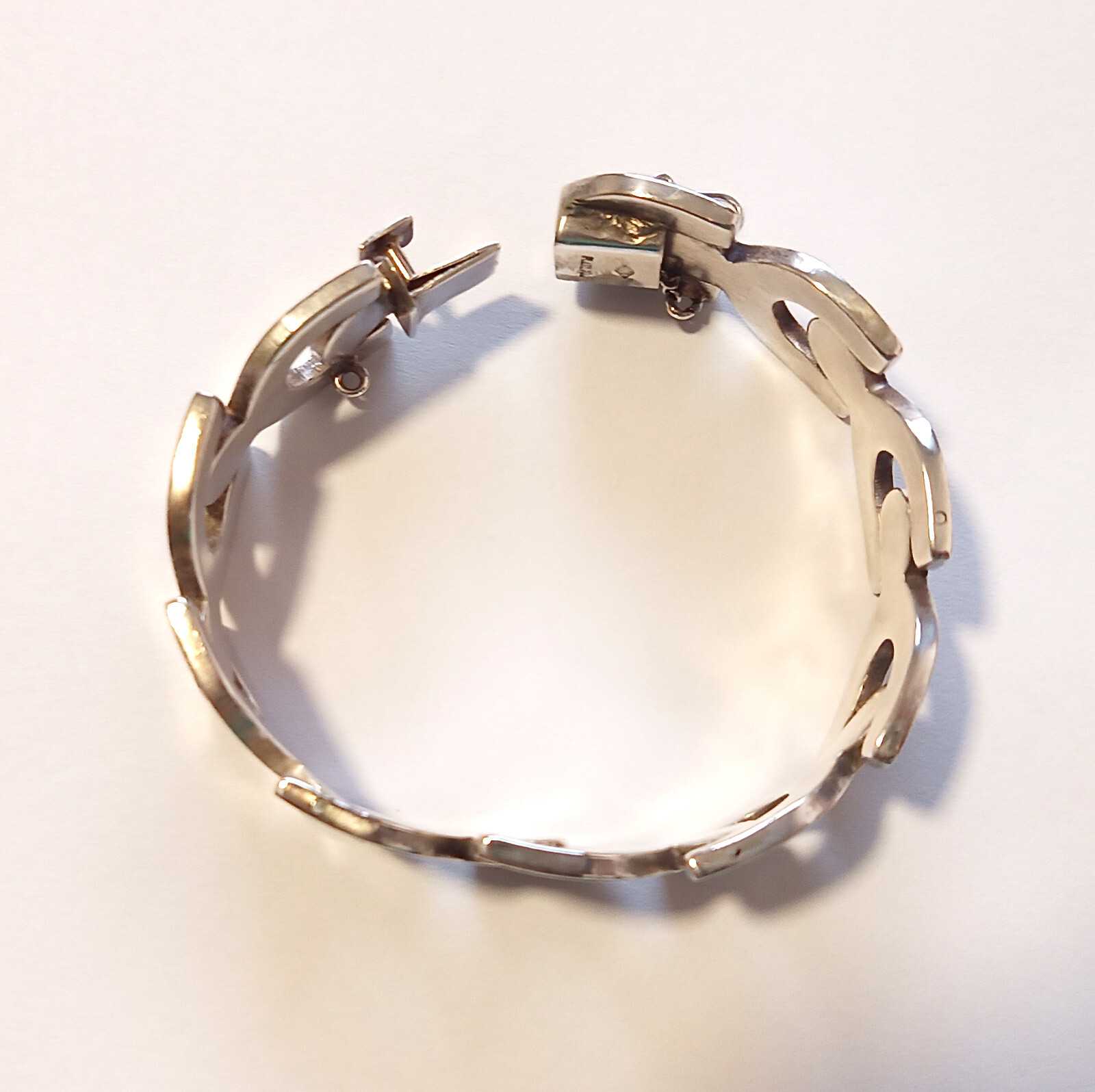 ART DECO SILVER BRACELET Unisex All Ocations 900 Silver 76 Grams