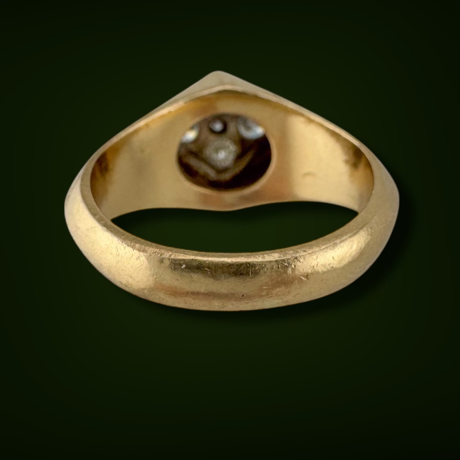 Vintage 1960s–1970s 14K Yellow Gold Diamond Cluster Ring 0.82 CTW Size 6.75