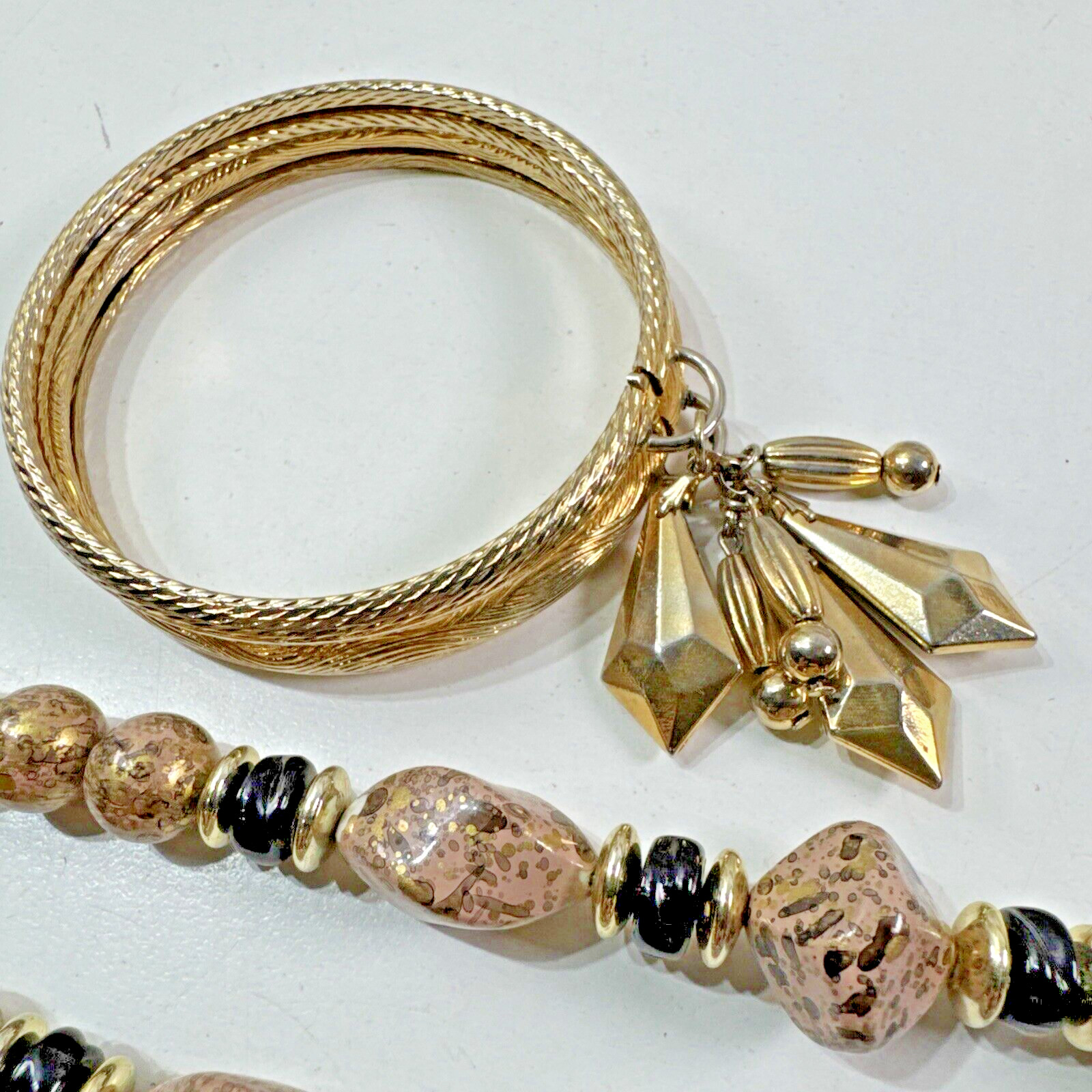 Beautiful Vintage Estate Lot 6x Beaded/Metal/STONES 3X Necklaces & 3X Bracelets