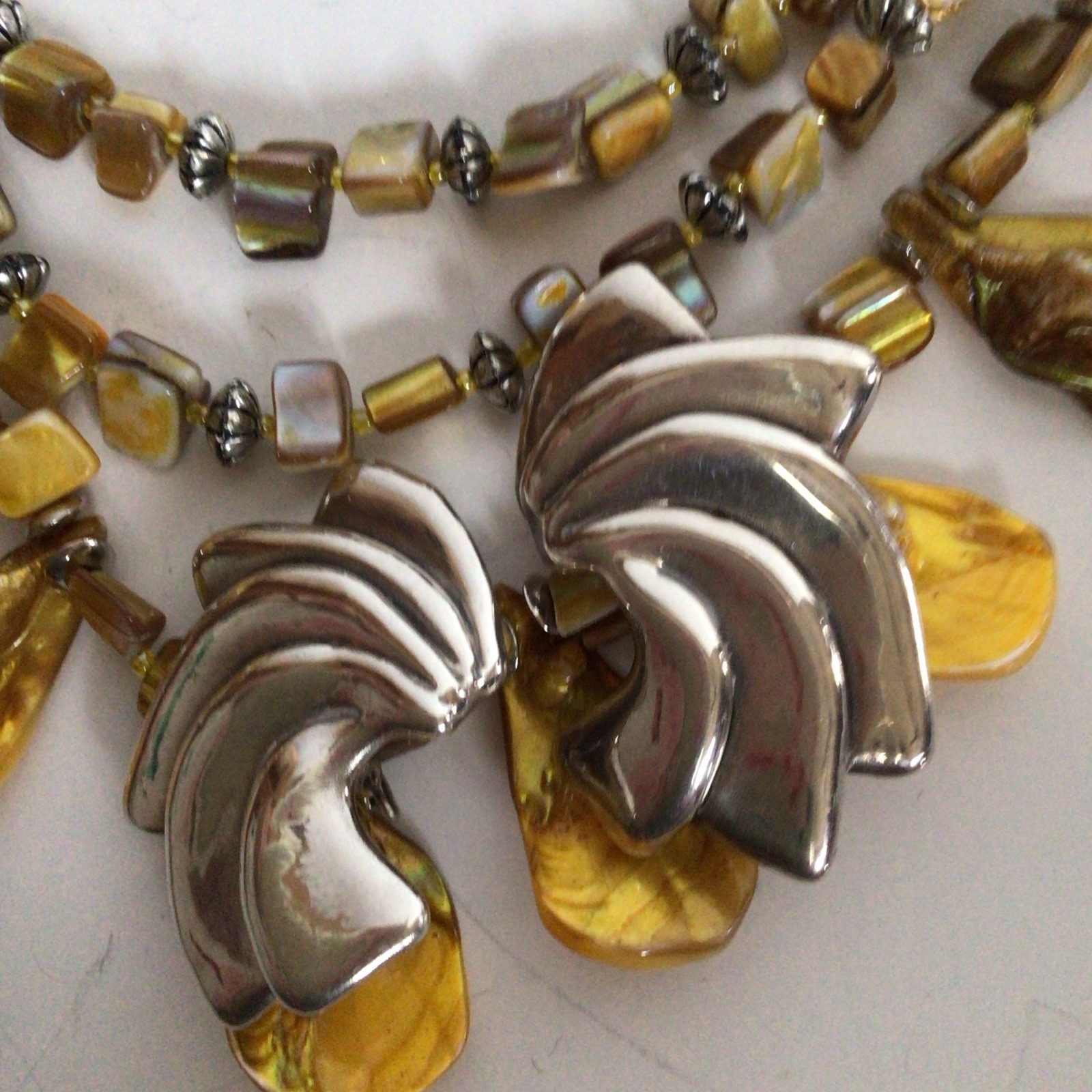 GORGEOUS SEBBAG VON MUSULIN NECKLACE PENDANTS STERLING
