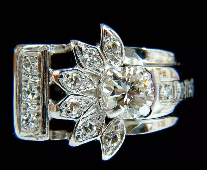 Victorian Revival 0.78CT Brilliant Round Cut Cubic Zirconia Amazing Women’s Band