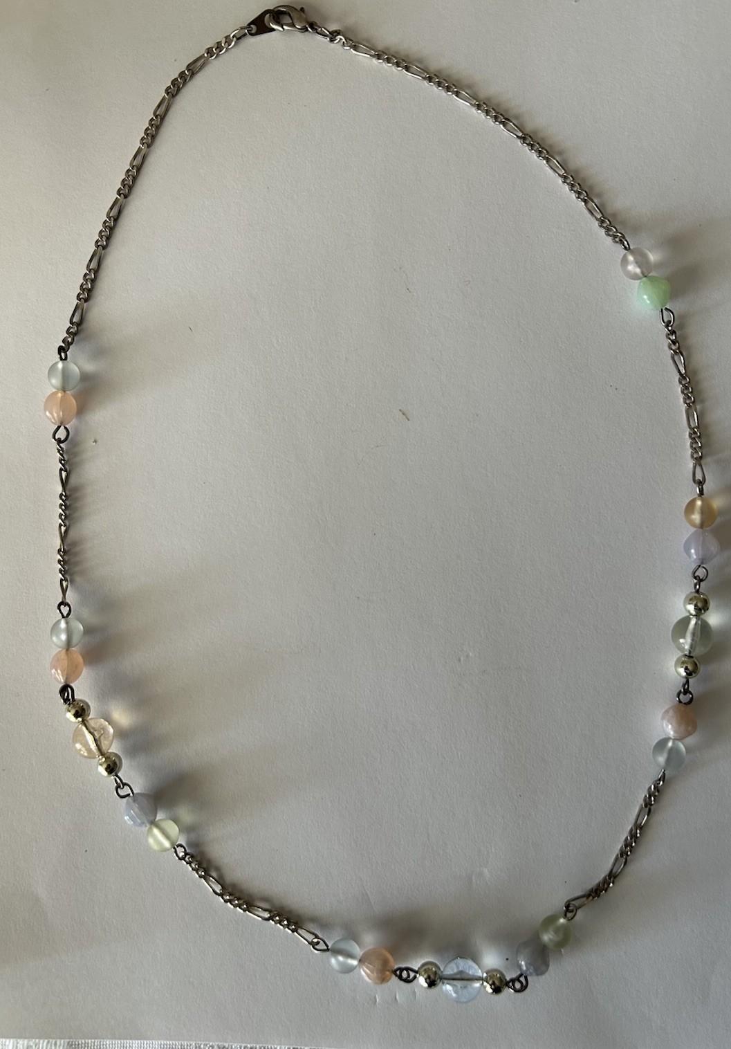 Vintage Gold Tone Necklace Lot Chain Layered Multi Strand Mixed Styles 3 Pc