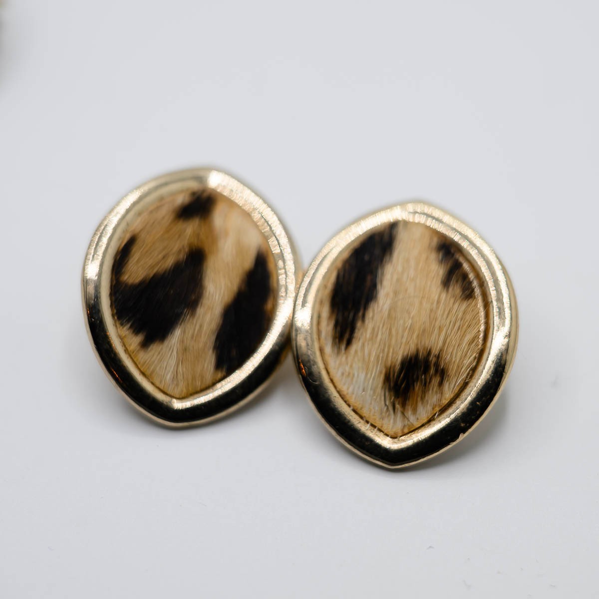 Earrings LOT 4 Gold Tone signed Bergere Trifari Gay Boyer Clip-on