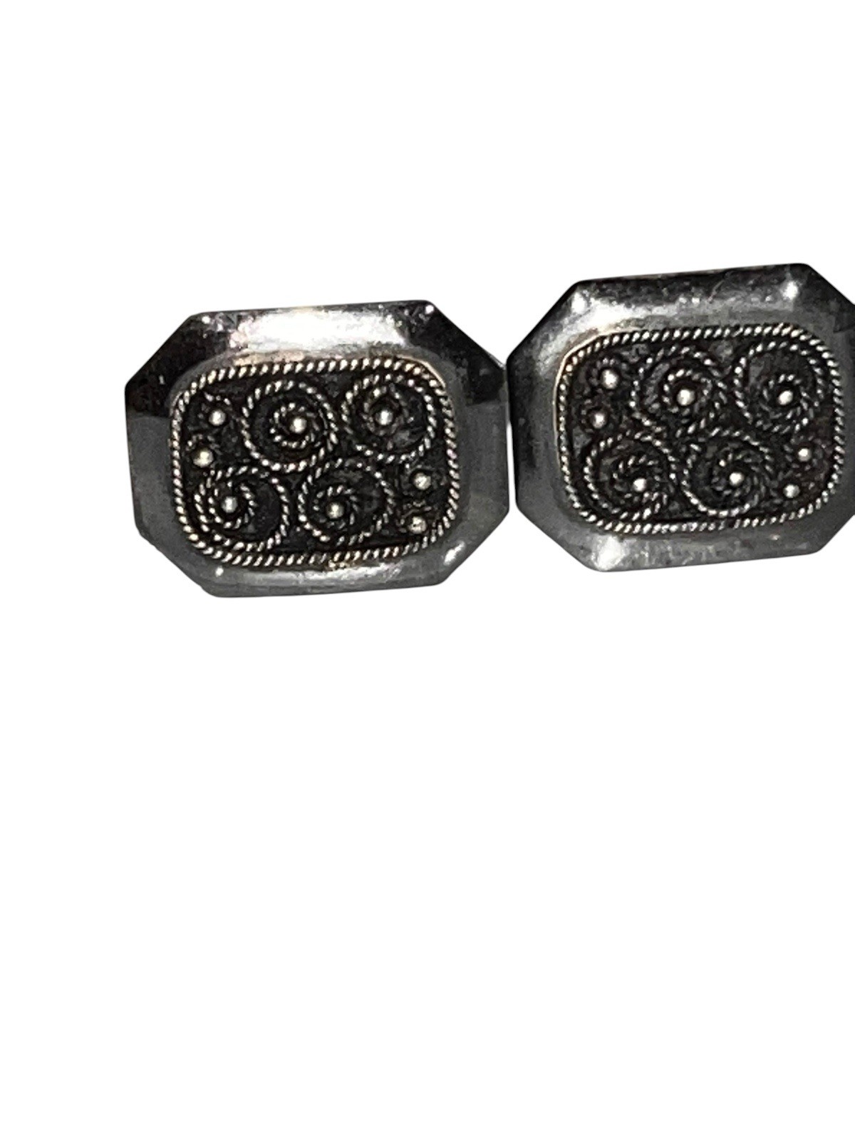 Pair Vintage Cufflinks 1/40 10K GF Yellow Gold Filled Signed RGP