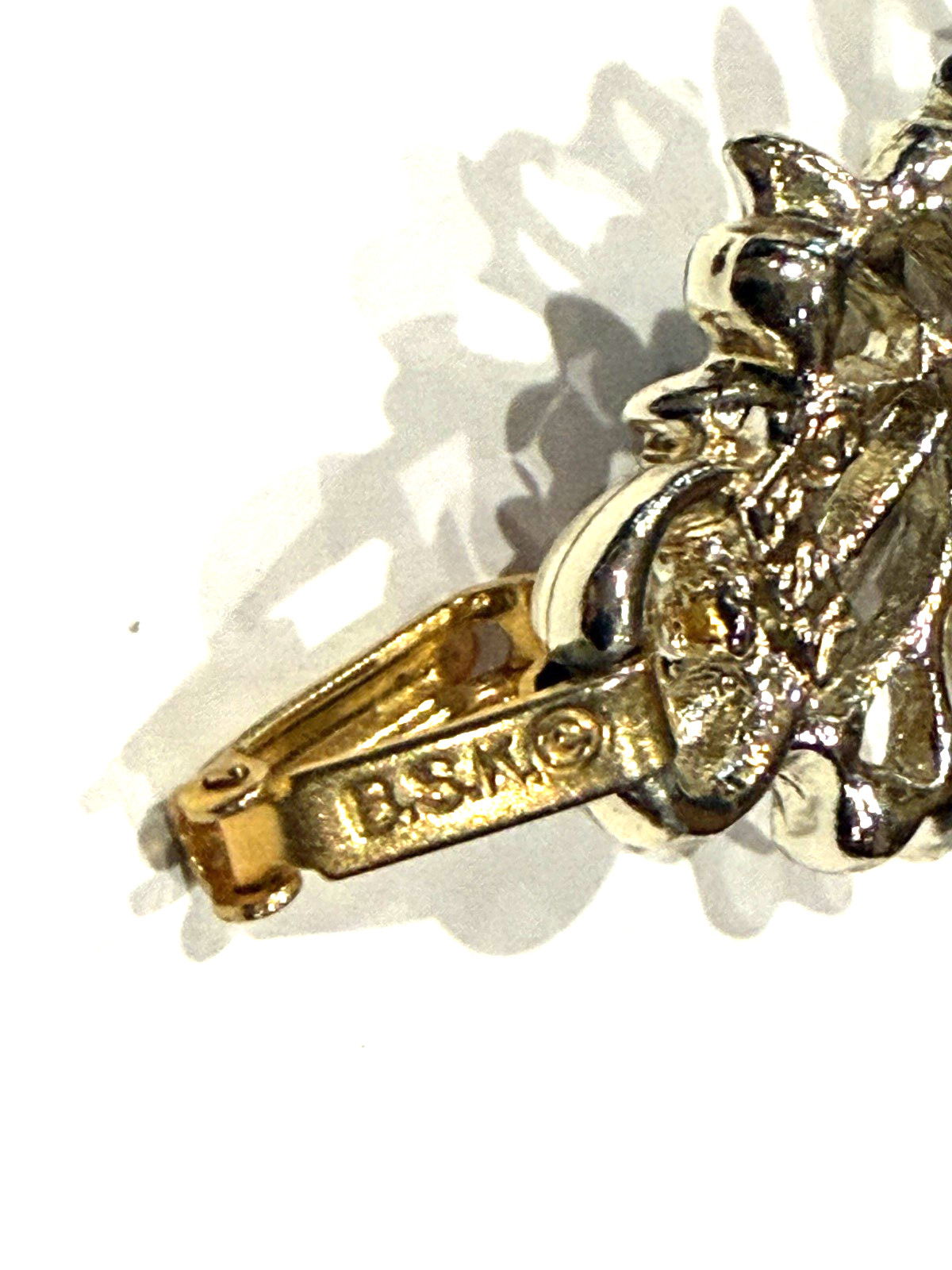BSK MCM FLORAL ENAMEL RHINESTONE NECKLACE BRACELET CLIP EARRINGS PARURE SET LOT