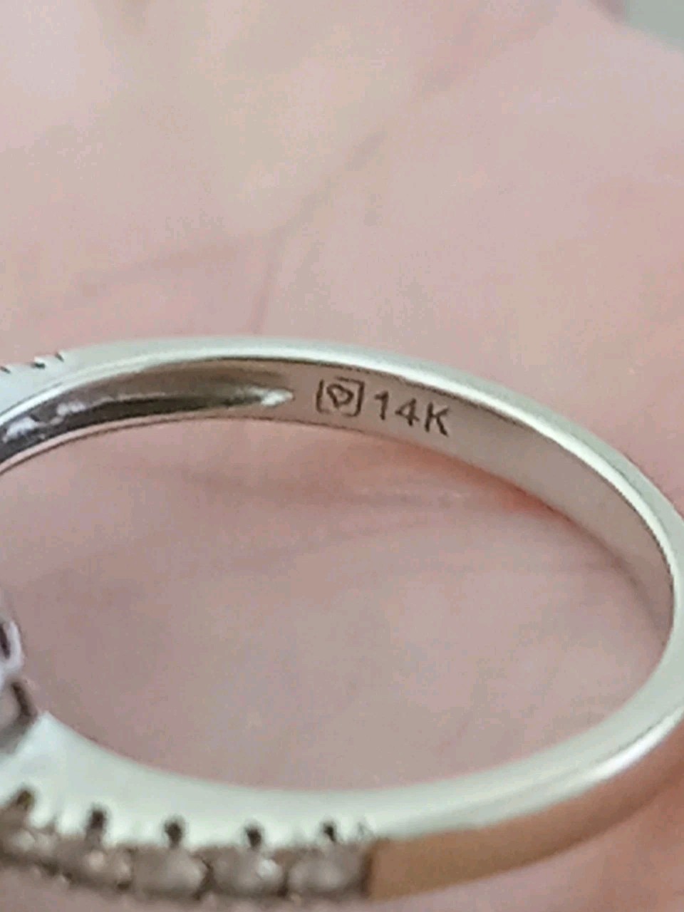 Luxury 14 Karat White Gold 5 ct.t.w. Cushion Cut White Spinel Handmade Ring.