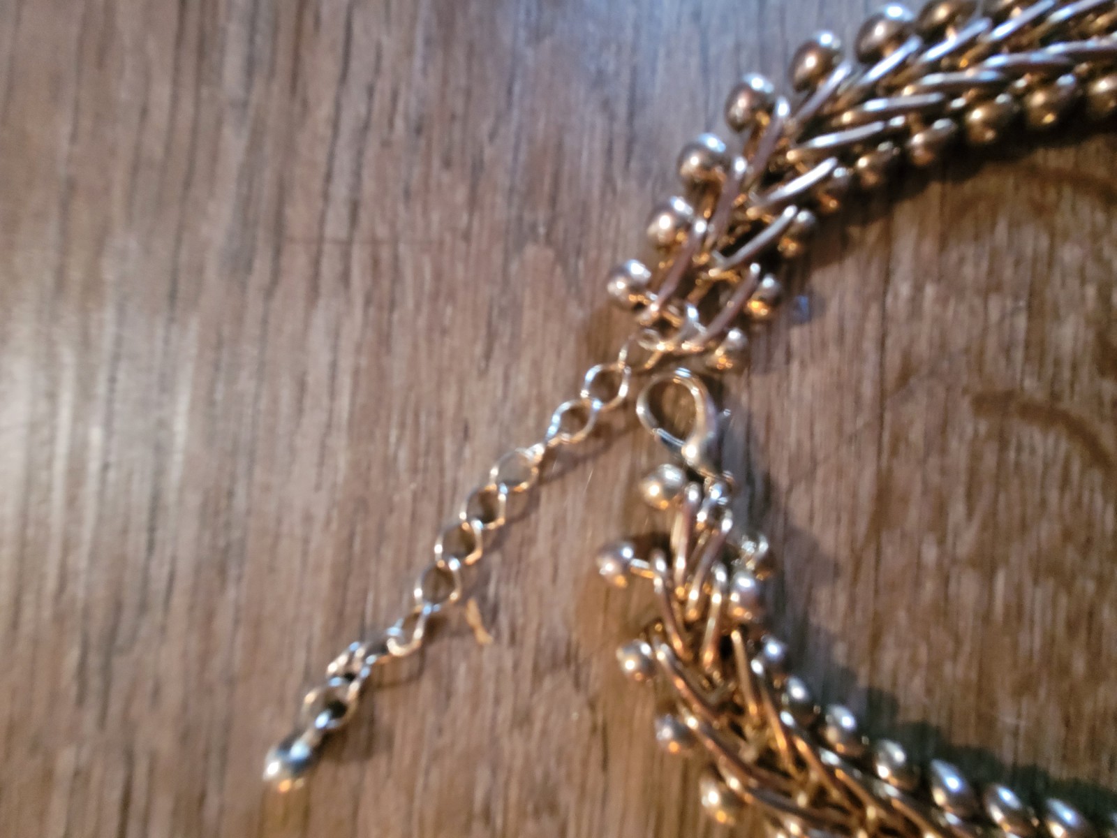 Silvertone Link Chain Articulated Necklace Vintage Costume Jewelry
