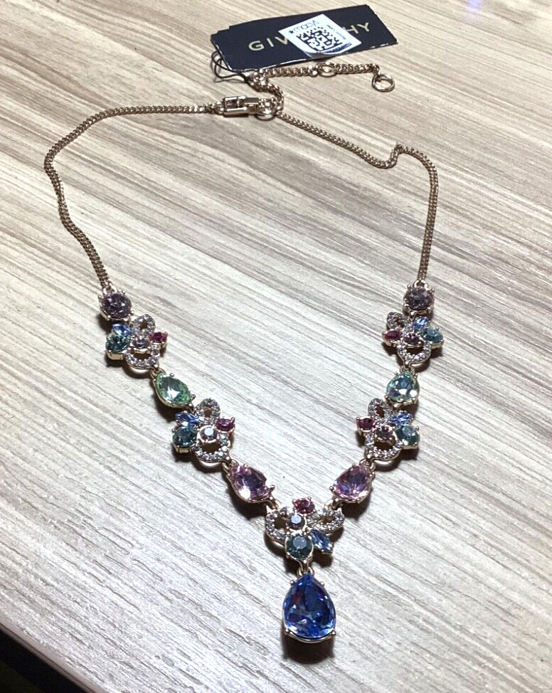 GIVENCHY MULTICOLOR NECKLACE 16-19 INCHES LONG