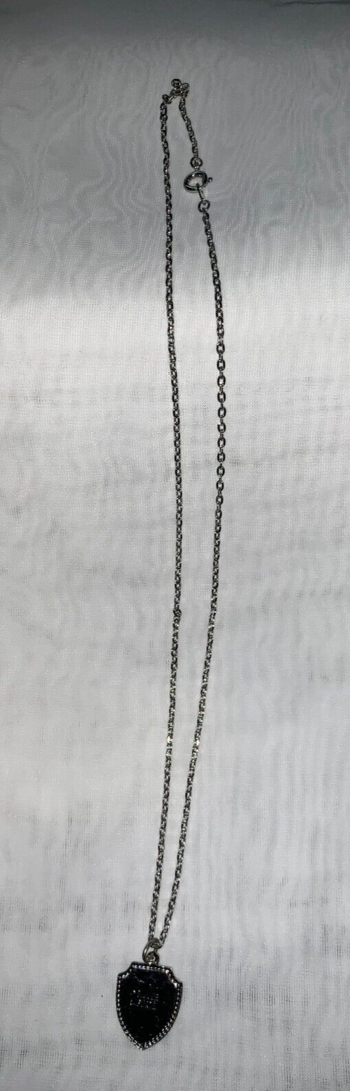 Vintage Collectible Enamel Wisconsin marked Silverplate Necklace Souvenir
