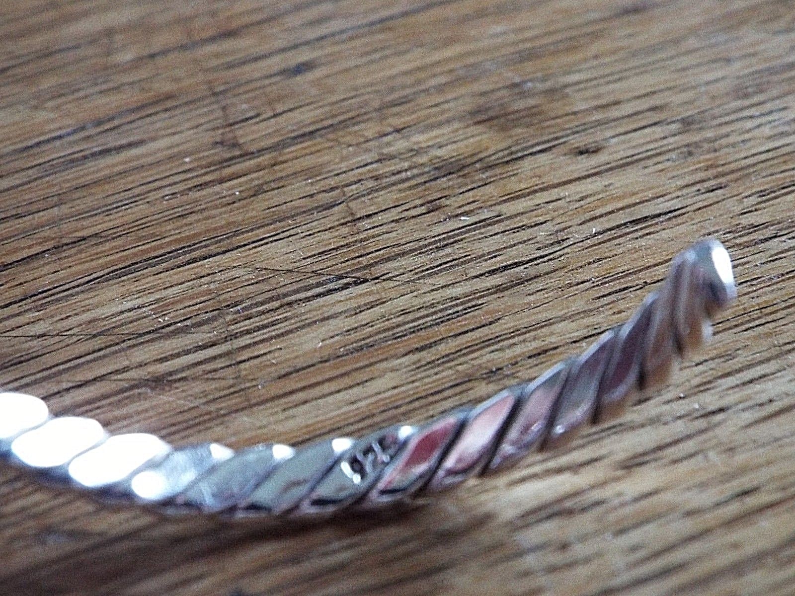 Vintage sterling silver braided cuff bracelet 2 1/4 across 12.9 grams Shiny