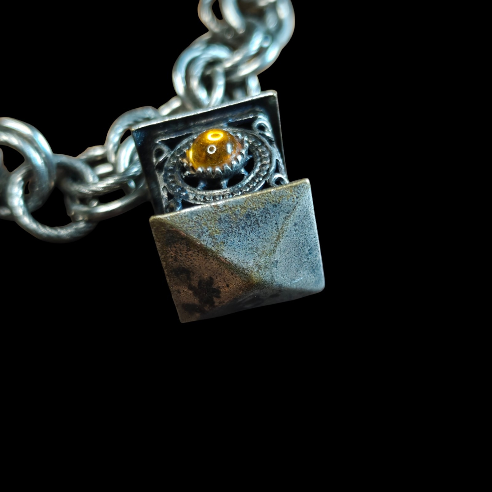 Etruscan Revival Two Charm Bracelet See Notes