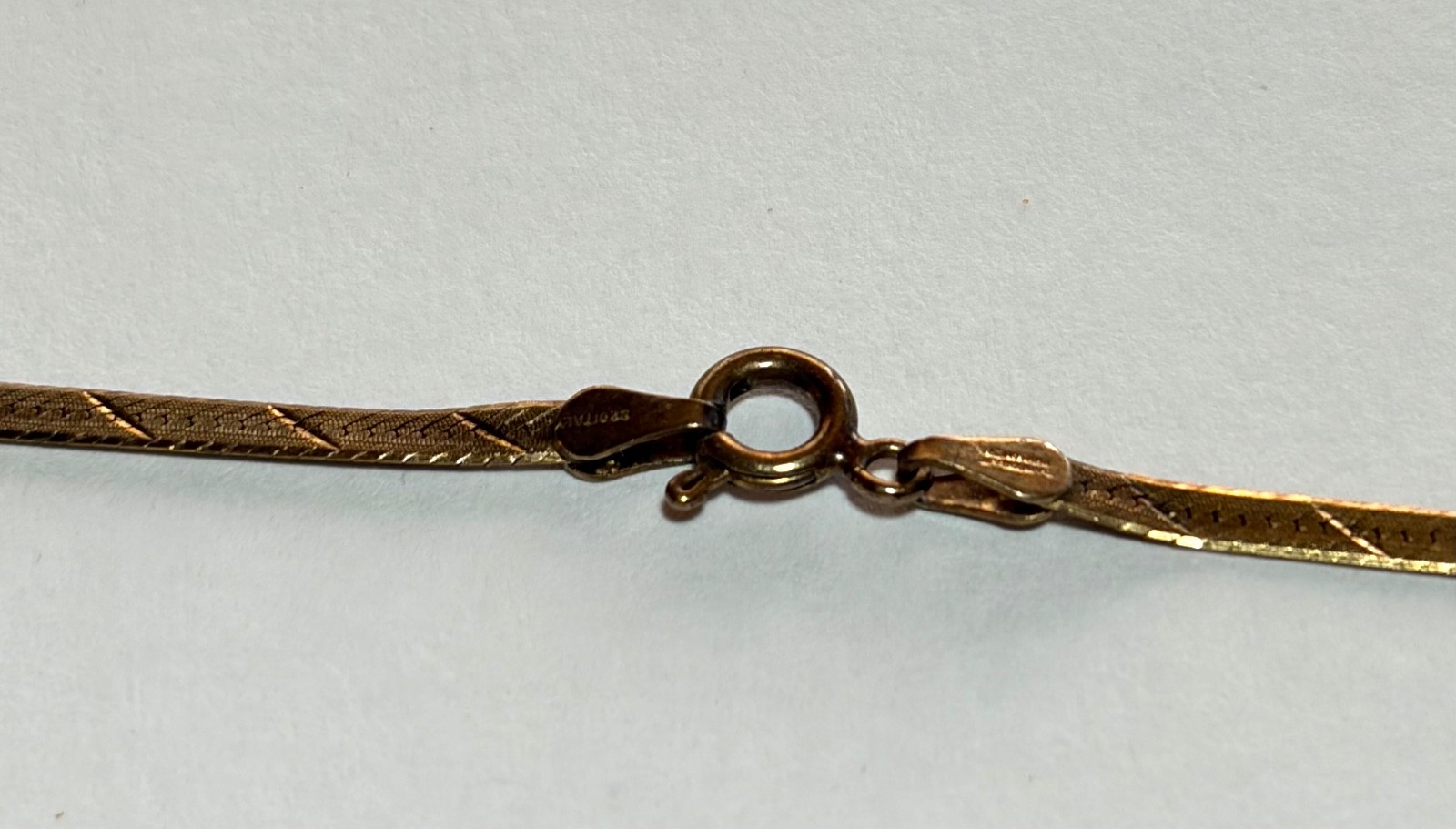 NECKLACE : HERRINGBONE GOLD-FILLED CHAIN #5 : 23.5 inches